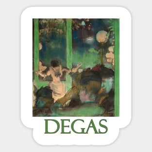 At the Cafe des Ambassadeurs by Edgar Degas Sticker